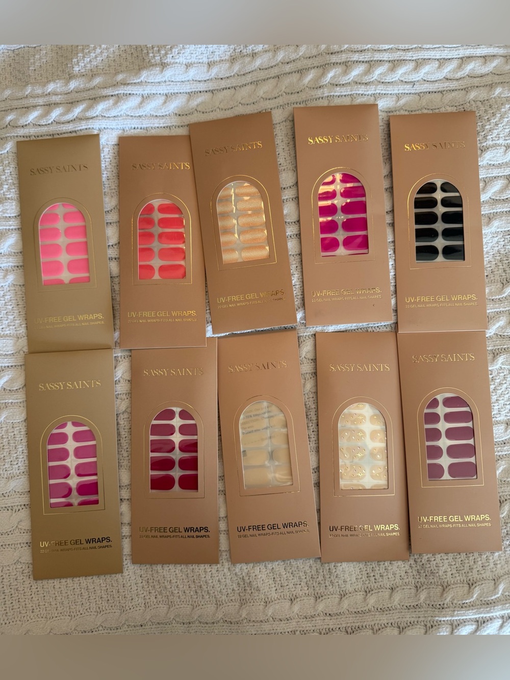 Sassy Saints UV-Free Gel Nail Wraps